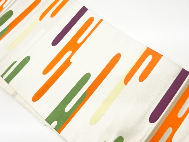 リサイクル　ヱ霞模様織出し名古屋帯